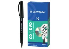 маркер Centropen 4606 для CD/DVD чорний 1мм.   (10/1000)