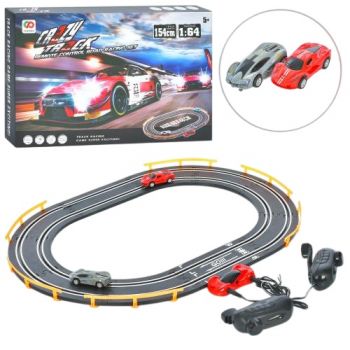 трек 60х48см., 1:64, довжина 154см., ручний генератор, 2 машинки, в кор. 38,5х26х4,5см.  9018В  (6)