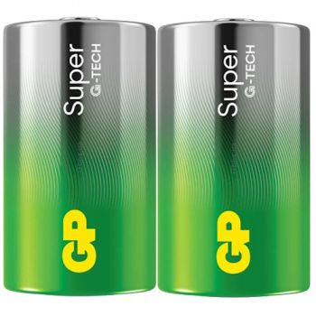 батарейка GP Super Alkaline LR20  1x 2 в кор.  (20/120)