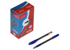 ручка Radius Tri Flex PL кульк. масл., корпус металік, синя  (50/500/2000)