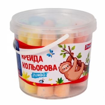 крейда кольорова 1 Вересня JUMBO 16шт. у відрі 