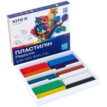 пластилін Kite Classic 10кол./200гр.  К-084  (20)