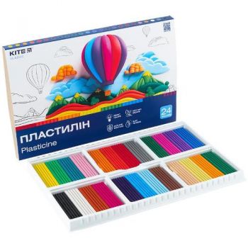 пластилін Kite Classic 24кол./480гр.  К-089  (10)