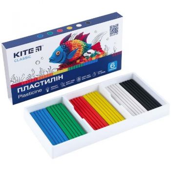 пластилін Kite Classic  6кол./120гр.  К-081  (40)