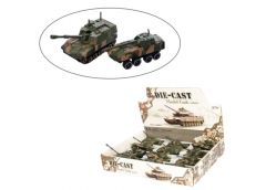 танк металевий 7см., рухливі деталі, 12шт. в диспл. 27х21х4см.  8869-31А  (144)