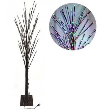 дерево 150см., 225 LED, коричневий стовбур, мульти колір  1891-01