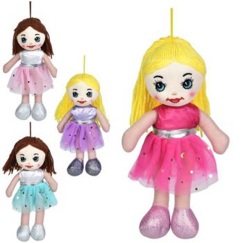 лялька 27см. м`яконабивна, петелька, в кул. 13х27х7см.  YG0258  (80)