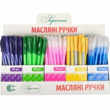 ручка Color-it Supermix кульк. масл. синя  8012  (150/3000)