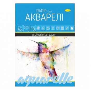 папір для акварелі Апельсин А3/200гр. 10арк   ПА-А3-10  (10)