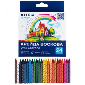 крейда воскова Kite Classic 24кол.  К-1070  (12/144)