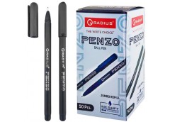 ручка Radius Penzo Jumbo кульк. масл. чорна 0,5мм., довжина письма 6000м.  (50/5...