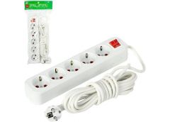 подовжувач 5м. на 5 гнізд з вимикачем  ALF505-5M/123670  (60)