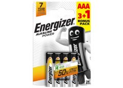 батарейка Energizer Alkaline Power LR 03  3+1шт. бліст. (4/48)