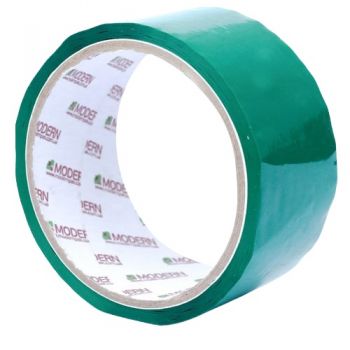 стрічка клейка Модерн-пак зелена 48мм./ 50м.  45мкр.  (6/90)