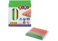 пластилін Zibi Kids Line трикутний м'який восковий з дод. каучуку неон  5кол./80...