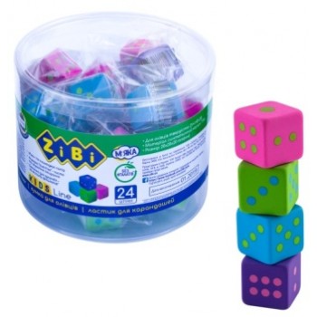 гумка Zibi Fun Cube 20х20х20мм.  ZB.5460  (24/240/960)