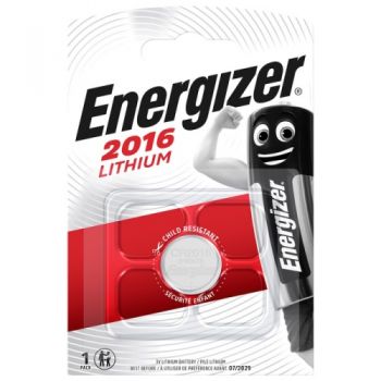 батарейка Energizer CR2016 таблетка 1шт. бліст.  (1/10/140)