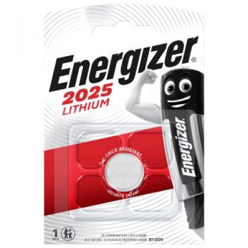 батарейка Energizer CR2025 таблетка 1шт. бліст.  (1/10/140)