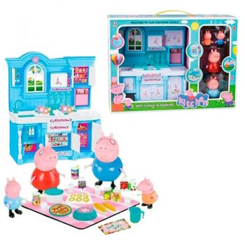 кухня РР 24х10х26см., муз.,світло,фігурки, посуд, продукти, на бат. в кор. 40х30х11см. РР998-1А (18)