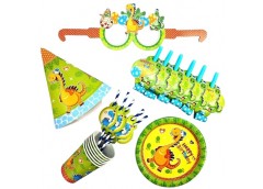 набір святковий Pelican Happy Birthday Динозаврики 36 предм.  871308  (1/50)