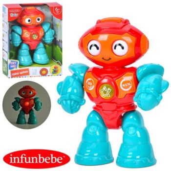 робот 17,5см., муз., звук, світло, тріскачка, рух. очі, на бат. в кор. 18х24х8см.  LS2026  (12)