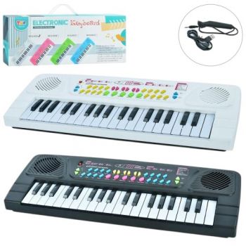 синтезатор 37 клавіш, мікрофон, запис, демо, на бат. або USB, в кор. 42х16х5см.  Q-802-802A  (24)