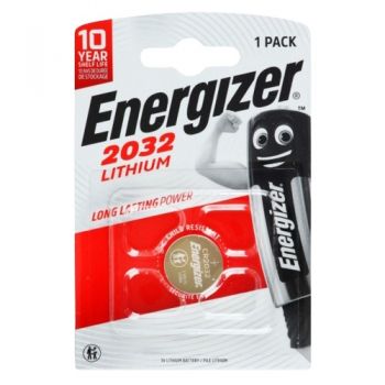 батарейка Energizer CR2032 таблетка 1шт. бліст.  (1/10/140)