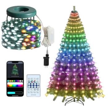 електрогірлянда Smart пучок 384 LED, 16 ліній, USB, пульт д/к, керування смартфоном, RGB  1984-47