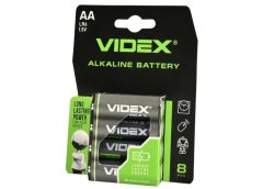 батарейка Videx Alkaline LR 6  1x8 бліст.  (64/768)