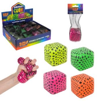 іграшка-антистрес YabbaDabba неоновий куб 6см. з орбізом, 12шт. в диспл.  YD2565  (72)