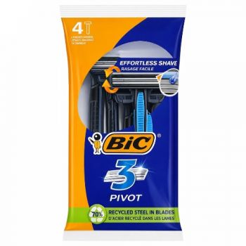 станок для гоління BIC 3 Pivot набір 4шт, ціна за набір 