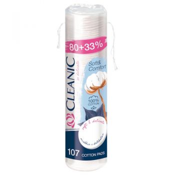 ватні диски Cleanic Soft&Comfort  80шт.+33%