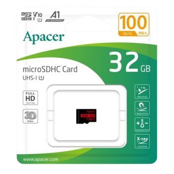 карта пам`яті Apacer micro SDHC  32Gb Class10  V10 A1 (R100MB/s)