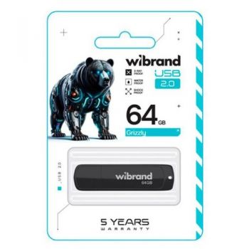 флеш-карта Wibrand Grizzly  64Gb  WI2.0/GR64P3B