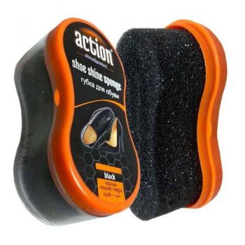 губка для взуття Action міні чорна