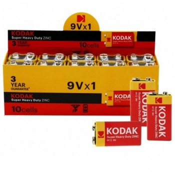 батарейка Kodak 6F22  крона в кор.  (10/100)