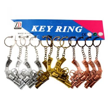 брелок металевий револьвер  2505  (12)