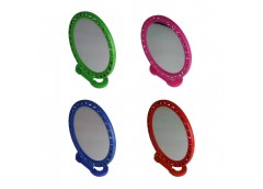 дзеркало кругле пл. з камінчиками мале  В08  (300)