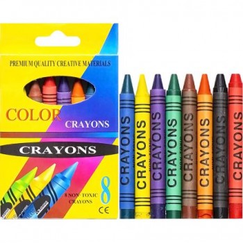 крейда воскова Crayons  8кол.  2008A  (1/180/720)
