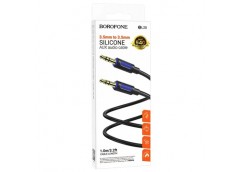 аудіокабель Borofone True sound silicone audio cable AUX 1м.  BL20