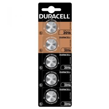 батарейка Duracell DL2016 (CR2016) Litium таблетка, 5шт. на бліст.  (5/20)