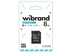 карта пам`яті Wibrand micro SDHC   8Gb Class10 + адаптер