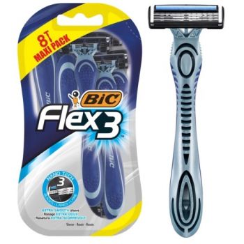 станок для гоління BIC Flex 3 набір 6+2шт., ціна за набір 
