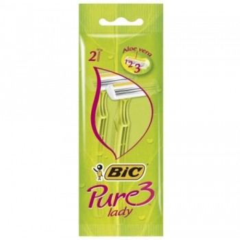 станок для гоління BIC Pure 3 Lady (зелений) набір 2шт., ціна за набір