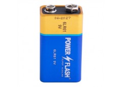 батарейка Power Flash Super Alkaline 6LR61  крона 9V в кор.  (10/240)