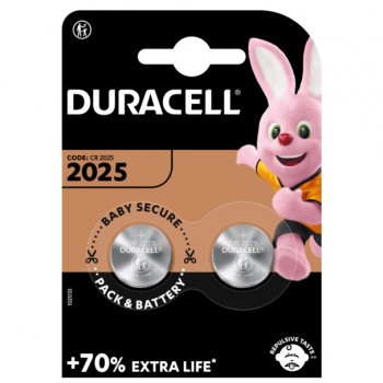 батарейка Duracell DL2025 (CR2025) Litium таблетка, 2шт. на бліст.  (2/20)