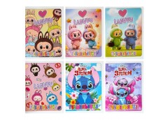 розмальовка Polly А4  4арк. Labubu + Stitch  (60)
