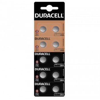 батарейка Duracell LR44/A76/  V 13 GA таблетка, 1х10шт. на бліст.  (10/40)