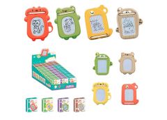 дошка для малювання 10х11,5х2см.,ч/б, брелок 18,5см., в кор., 48шт. в дис. 31х34...