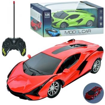 машина р/к 20см., світло, гум. колеса, на батар. в кор. 25х9,5х11,5см.  19-1В  (36)